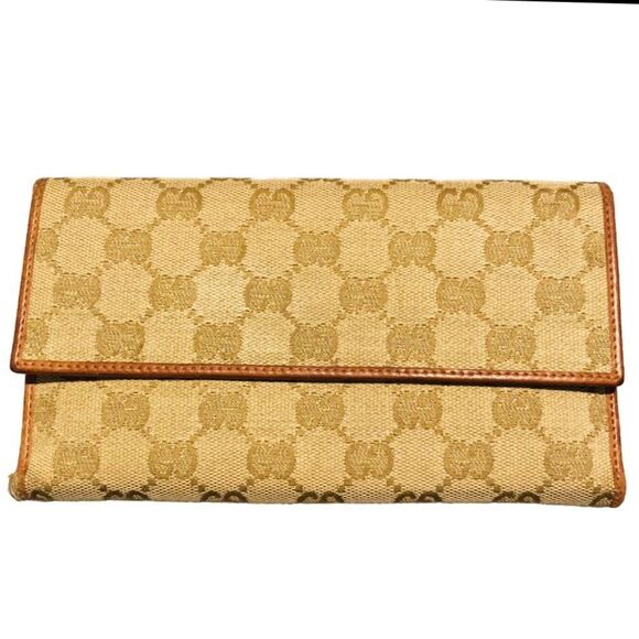 GUCCI GG Canvas Trifold Long Wallet - Picture 16 of 16
